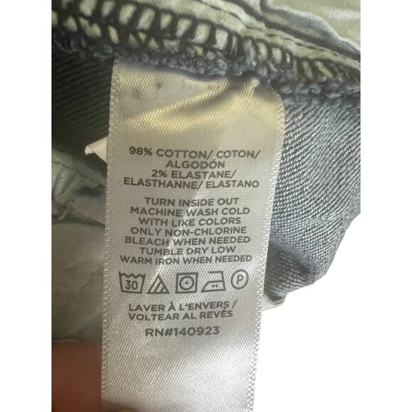 Loft Outlet Petite Trousers Dark Wash Denim Cotton Blend Size 12 Petite - Picture 11 of 15